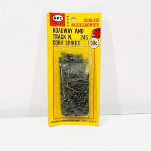 Vintage NIB N. 245 HO UPC Roadway & Track N. Cork Spikes for Model Trains